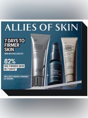 Allies of Skin 7 Days to Firmer Skin Cleanser Serum Moisturizer Kit